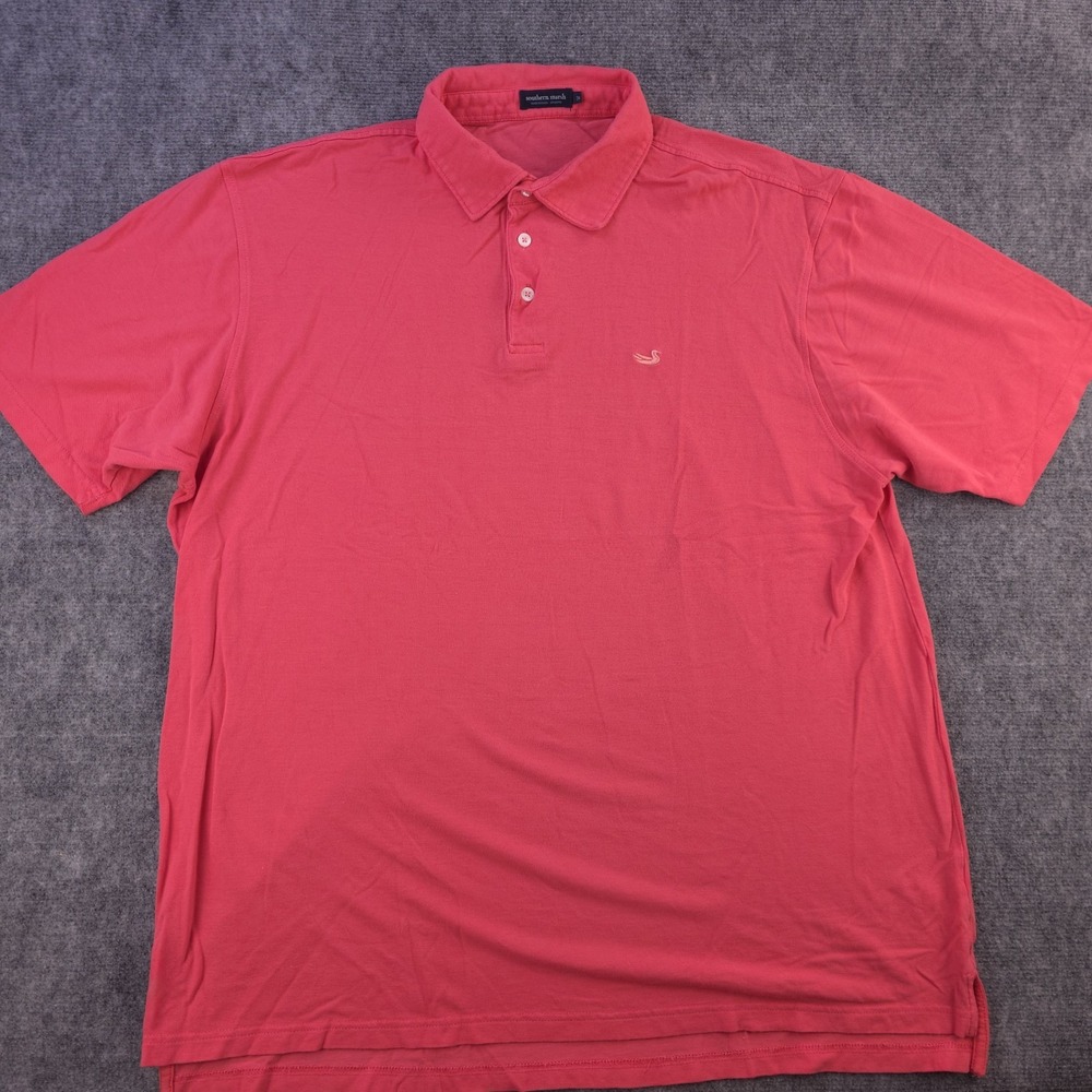 Southern Marsh Coral Pink Polo Shirt